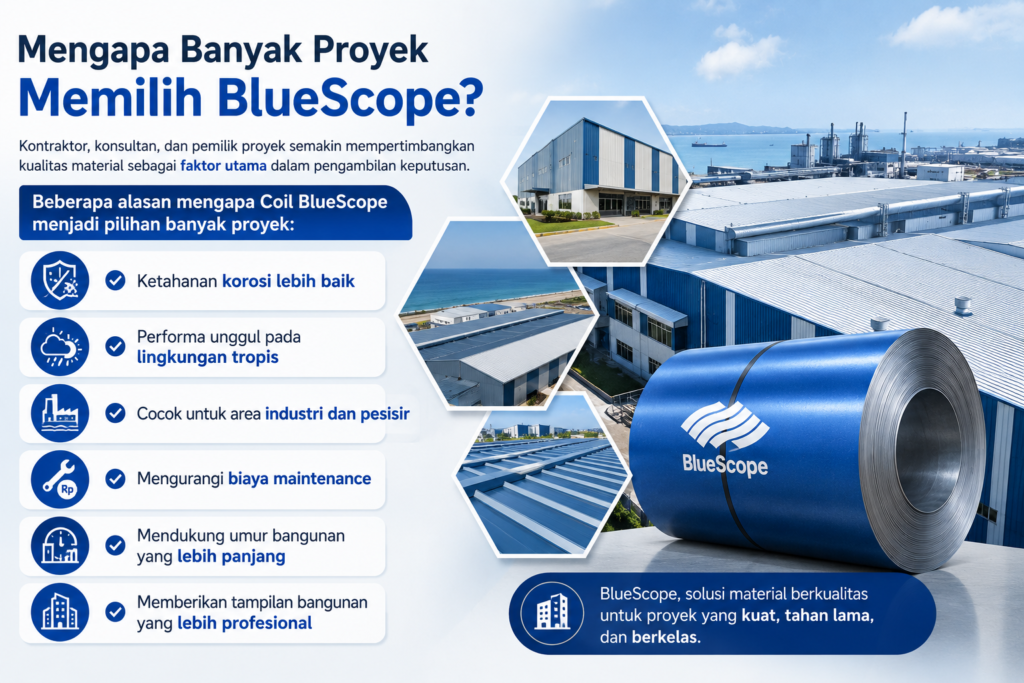 Perbedaan Coil BlueScope dan Coil Baja Konvensional​