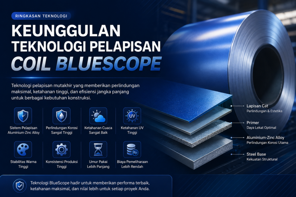 Tabel Ringkas Keunggulan Teknologi Pelapisan Coil BlueScope